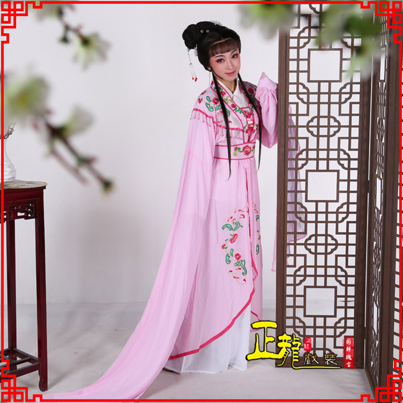 城中花旦黄梅戏服古装戏服水袖戏剧假云肩长披