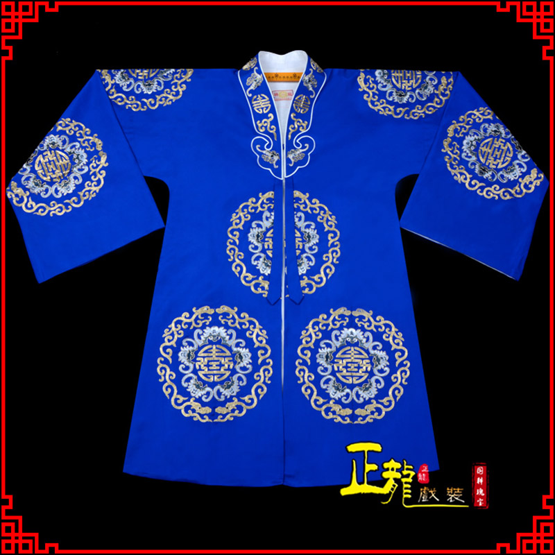 城中老旦团花披夫人土地婆软绉五蝠女员外衣