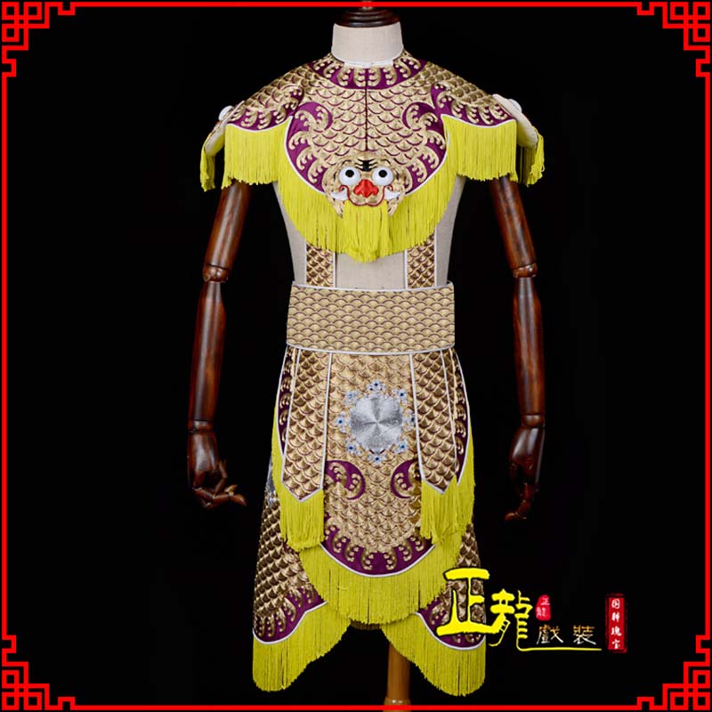 城中武将士兵云肩鱼鳞侉子